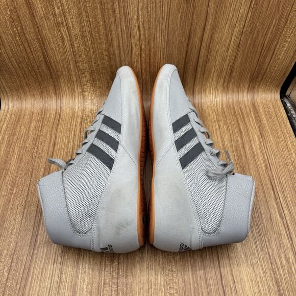 Adidas HVC 2 Wrestling Shoes MMA Combat Boxing Gray Gum Mens Size 14.5‎